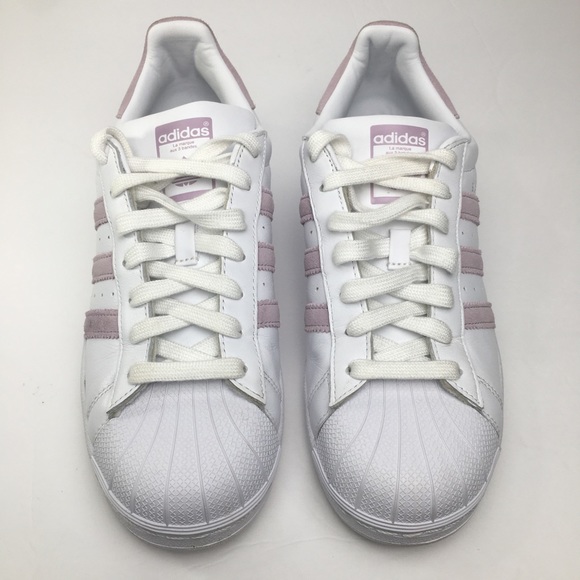 SOLD! Adidas Originals Superstar Low Sneakers White Pink Women’s 9 EE7400 - Picture 4 of 15